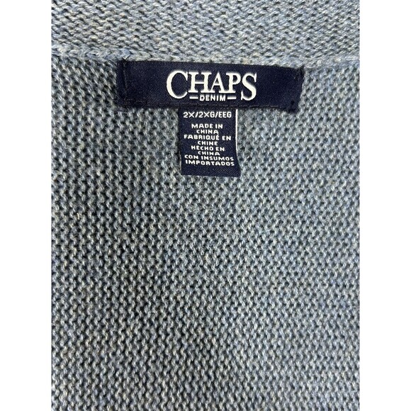 Ralph Lauren Chaps Tribal Aztec Pattern Open Duster Cardigan Vest Size 2X - Picture 6 of 7